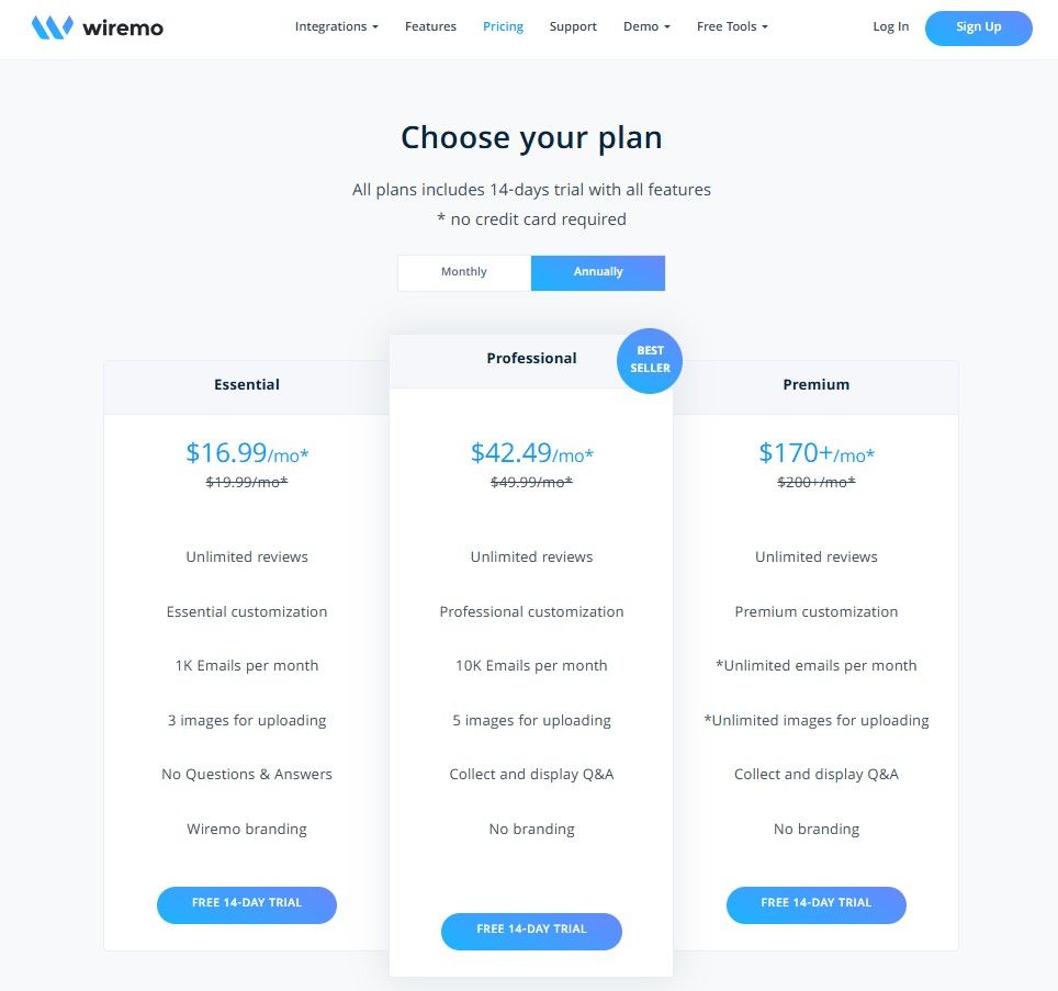 Wiremo pricing