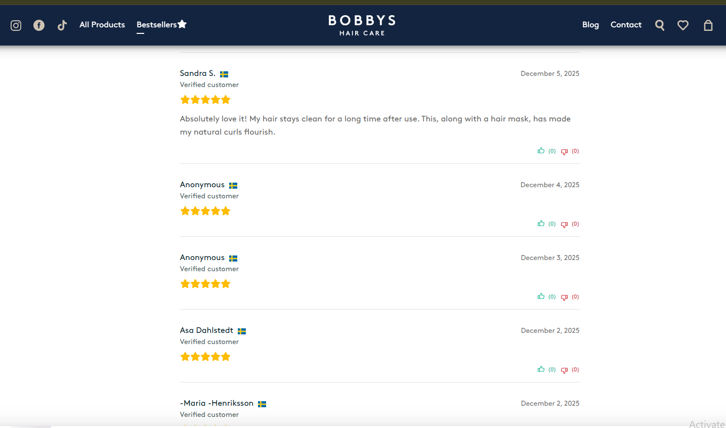 CusRev Review Widget Example (Frontend View)
